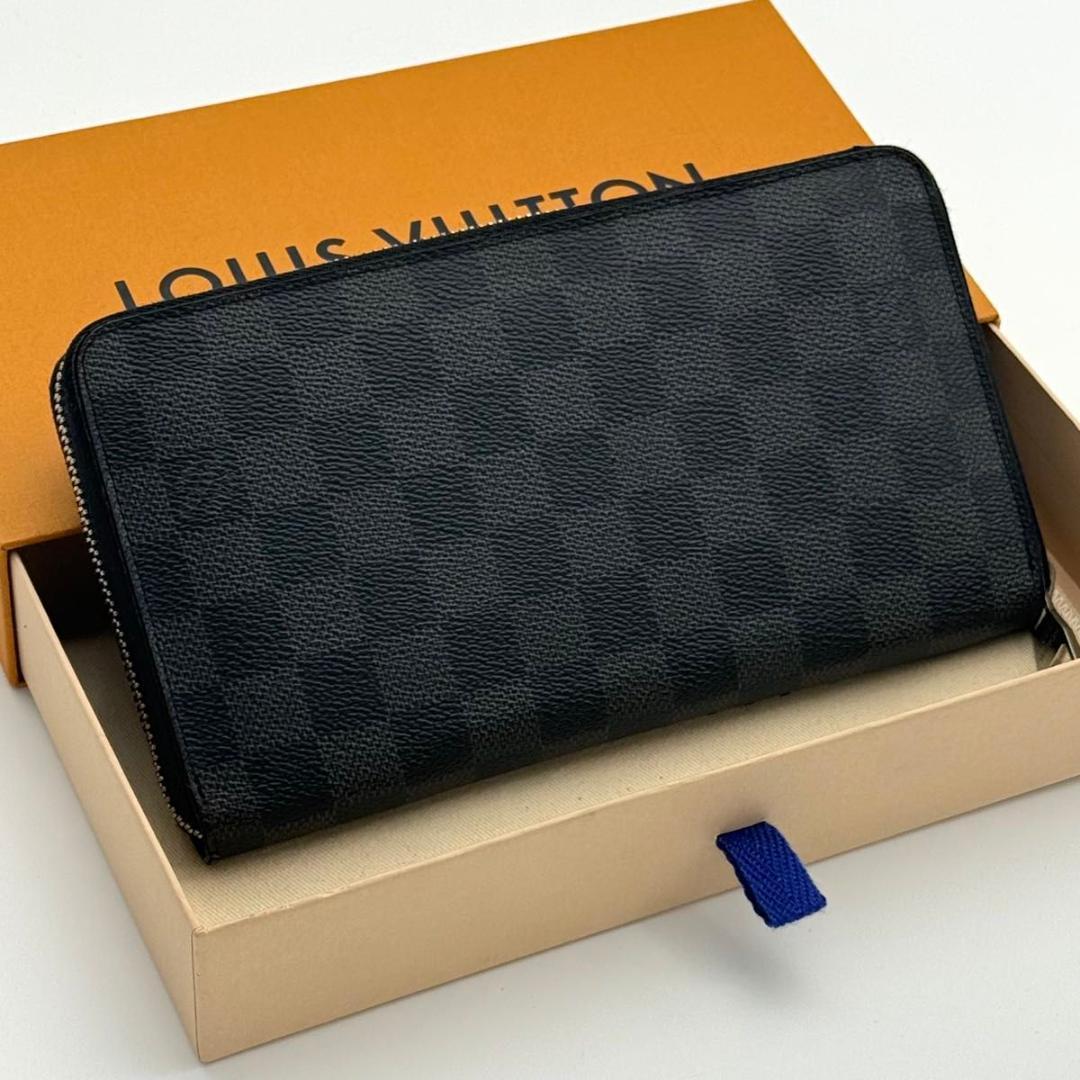 【最高級美品】ルイヴィトン ダミエ グラフィット ジッピーオーガナイザー メンズ