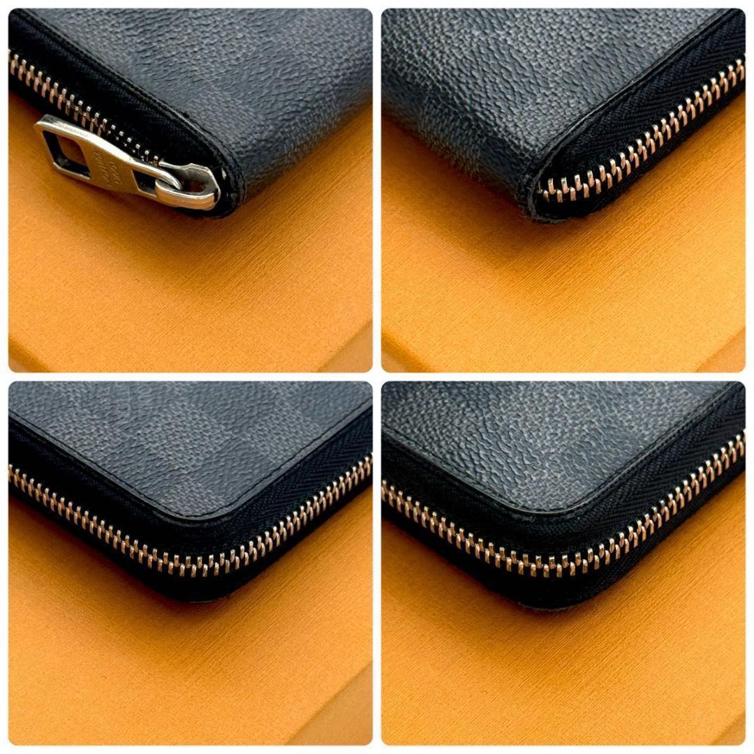 【最高級美品】ルイヴィトン ダミエ グラフィット ジッピーオーガナイザー メンズ