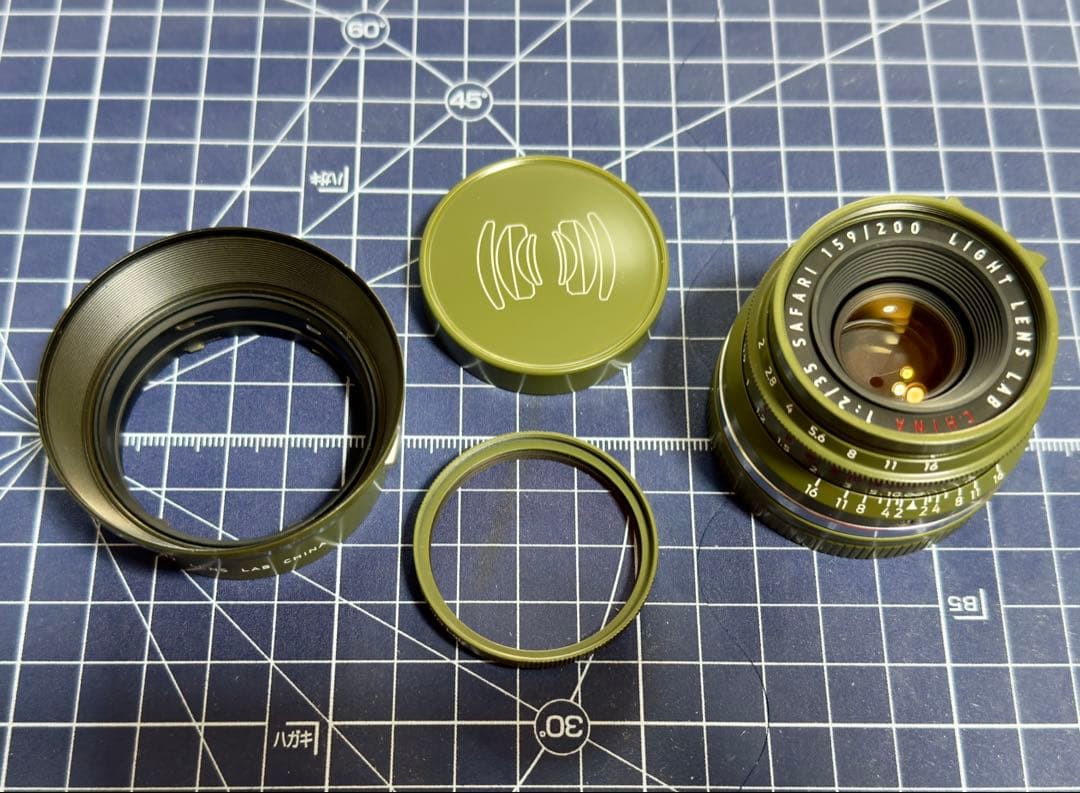 Light lens lab M 35mm F2 周八枚+UVフィルター+フード
