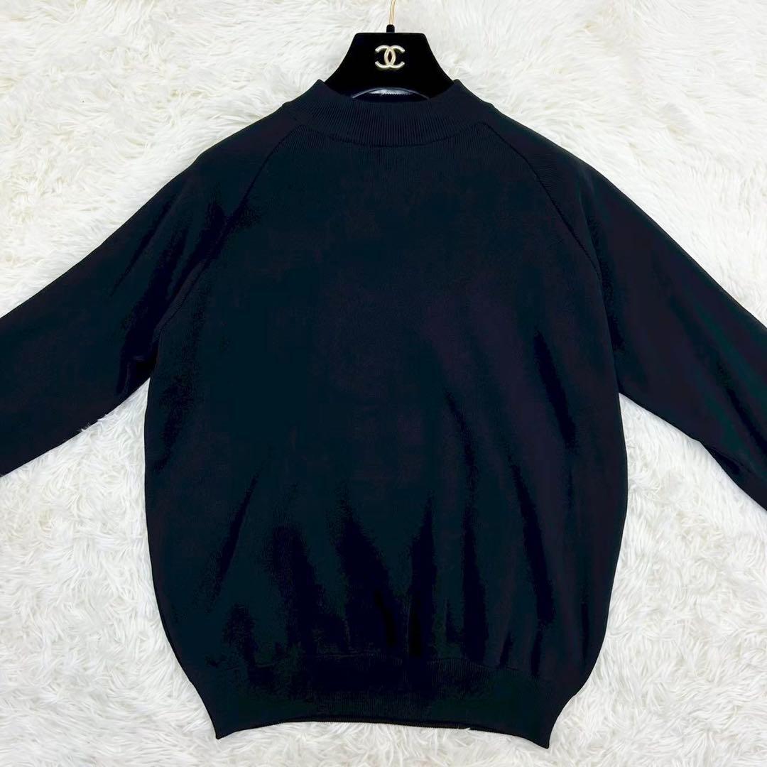 極美品　ボーダーズアットバルコニー　RAYONKNIT SWEATER 黒　M