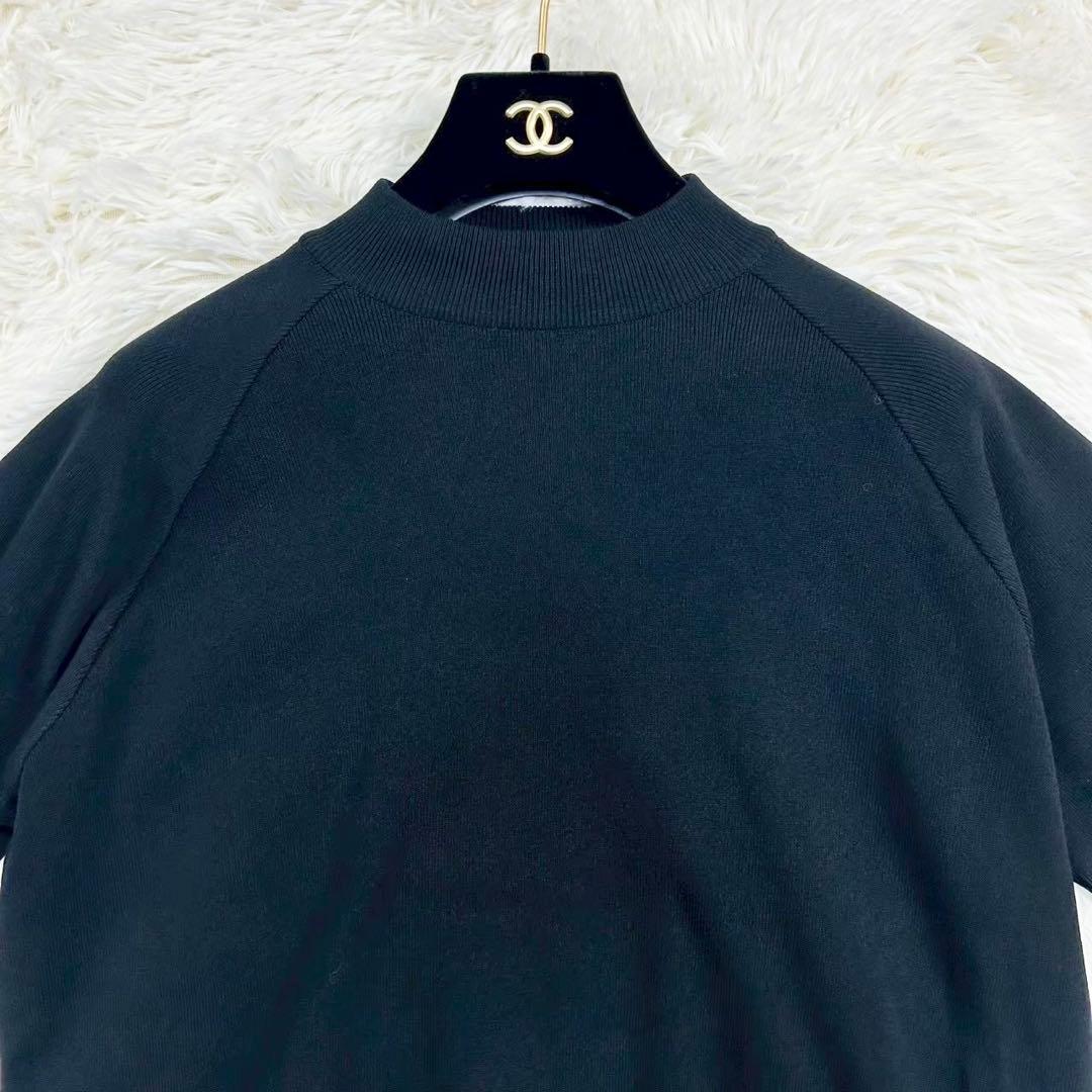 極美品　ボーダーズアットバルコニー　RAYONKNIT SWEATER 黒　M