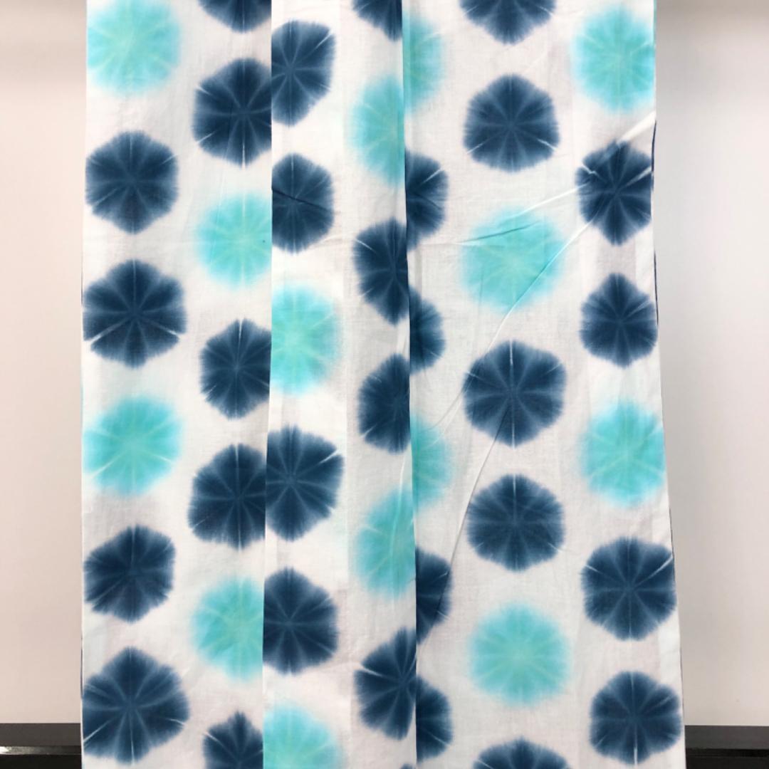 ☆ 夏着物 浴衣 雪花絞り 美しい花柄模様 白色 K-4862