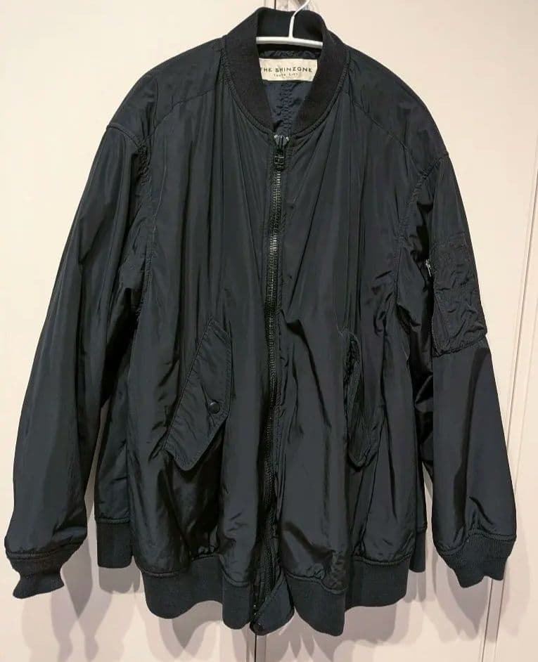 The Shinzone フレア フライトジャケット ブラック　大人ミューズ