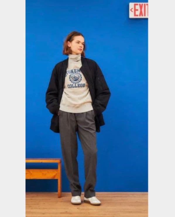 The Shinzone フレア フライトジャケット ブラック　大人ミューズ