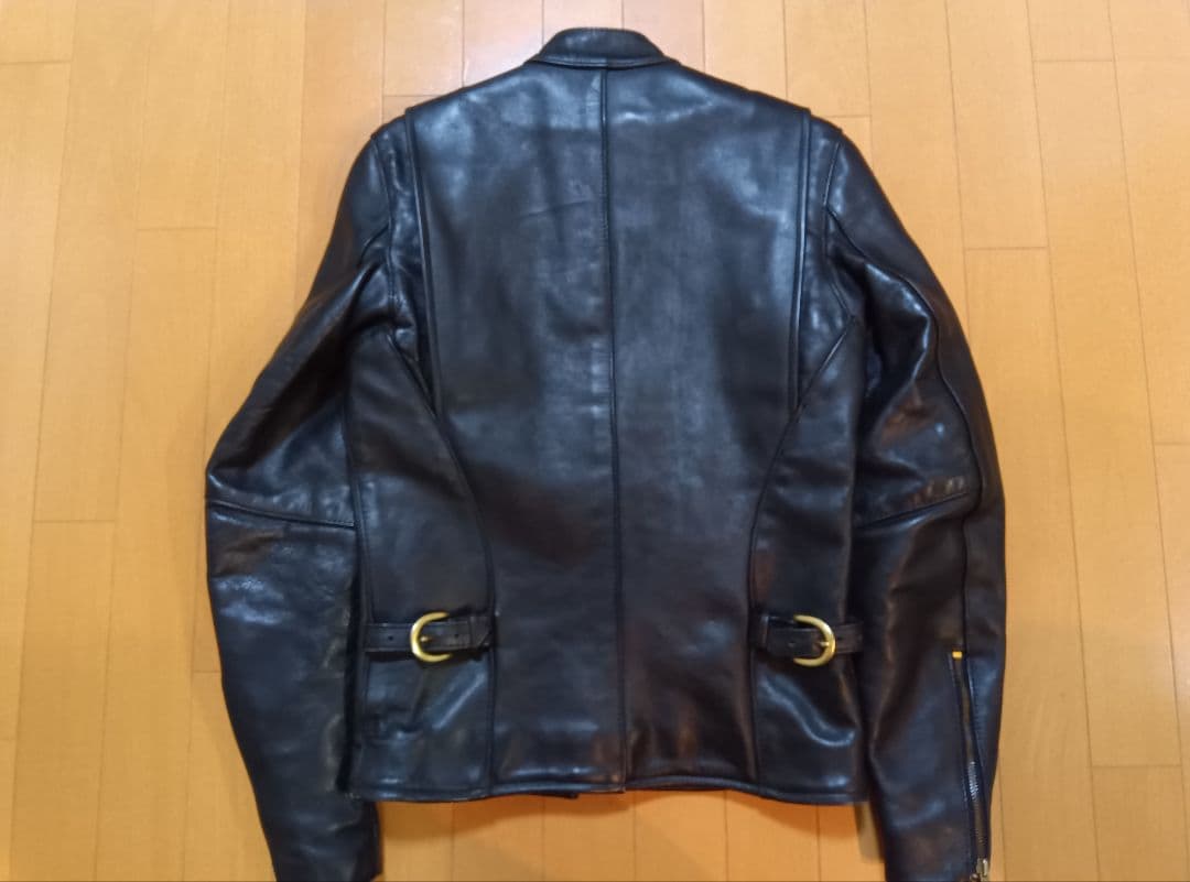 だ*け様 美品VANSONバンソンシングルライダース34黒ブラックTYPEBタイ