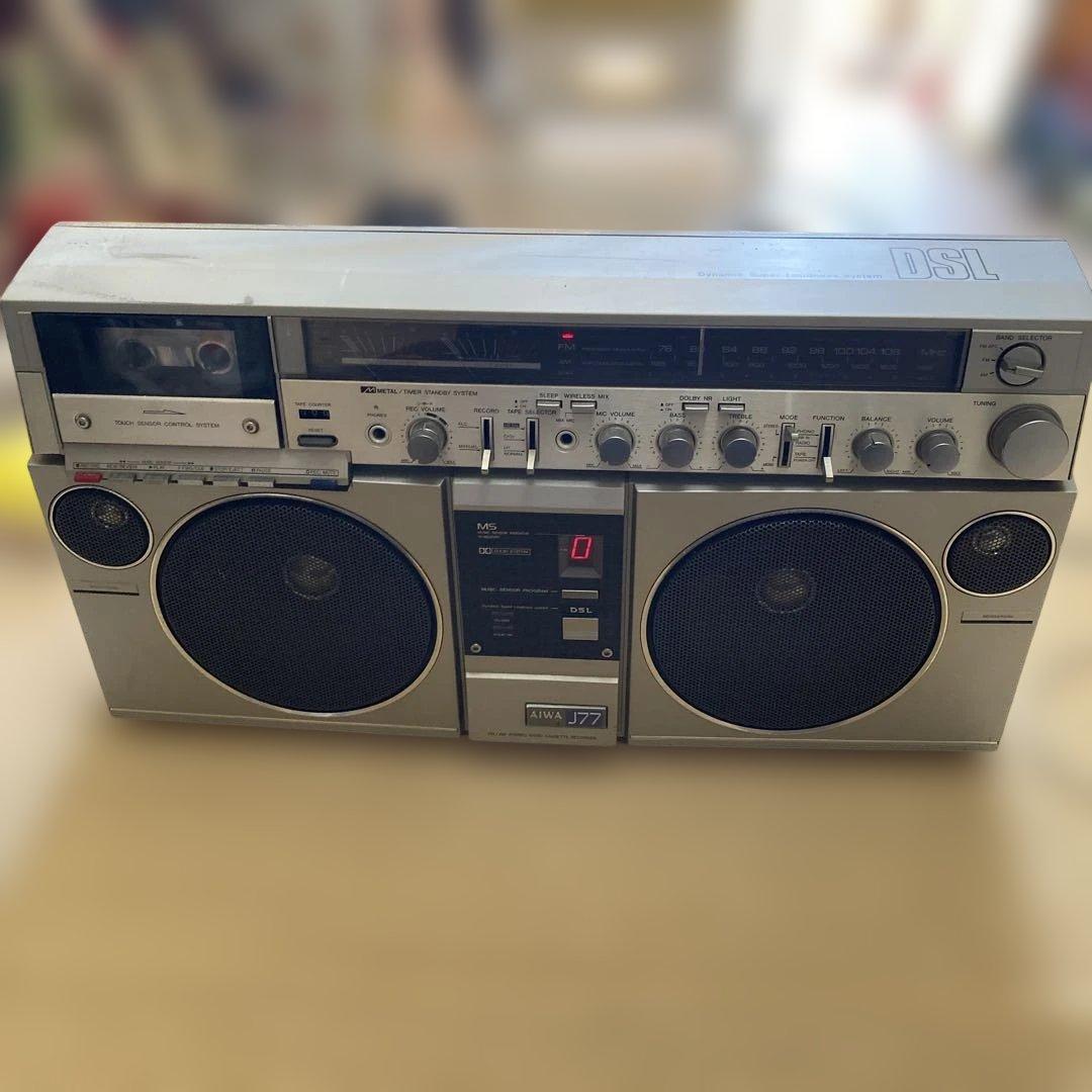 アイワ　AIWA J77 ラジカセ　レトロ