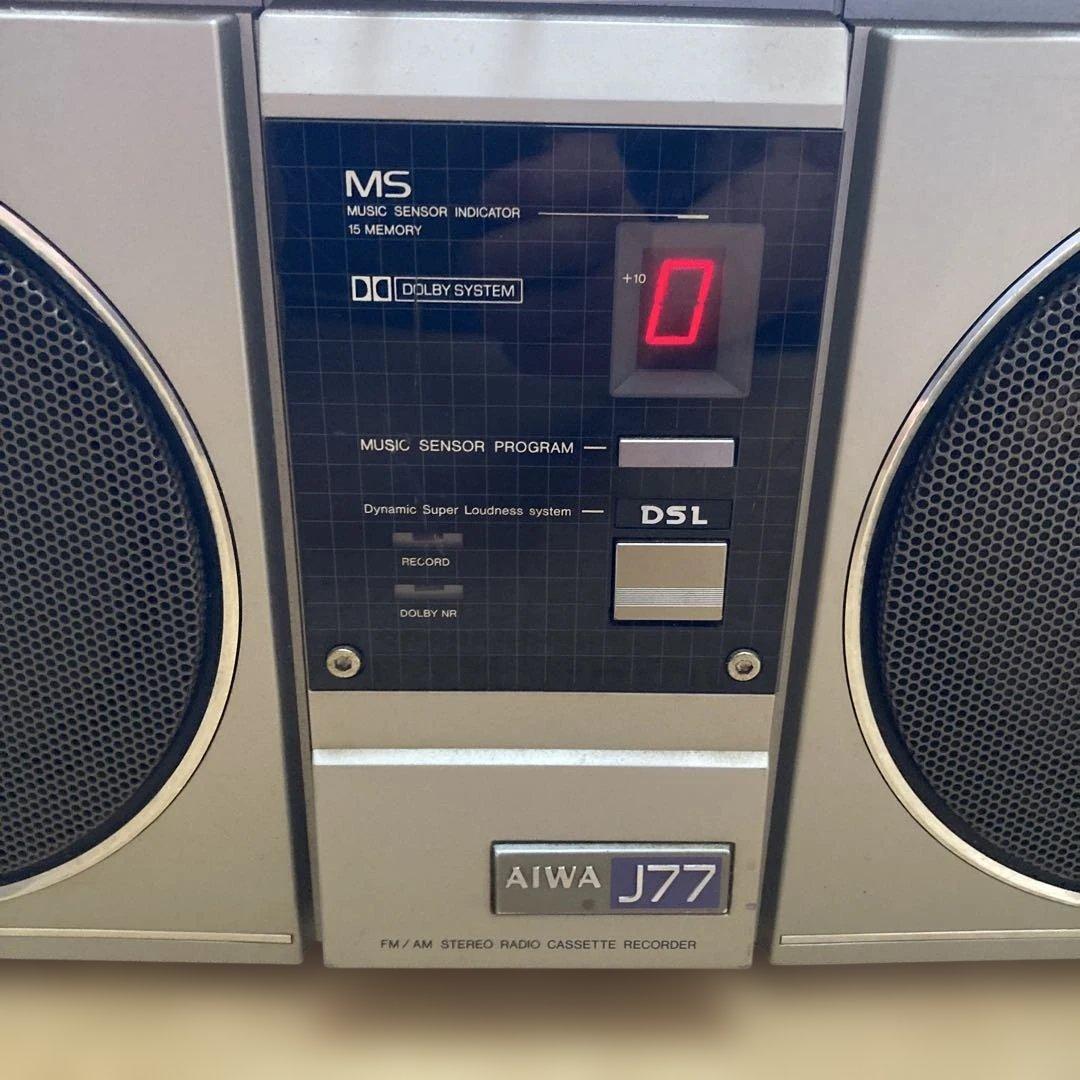 アイワ　AIWA J77 ラジカセ　レトロ