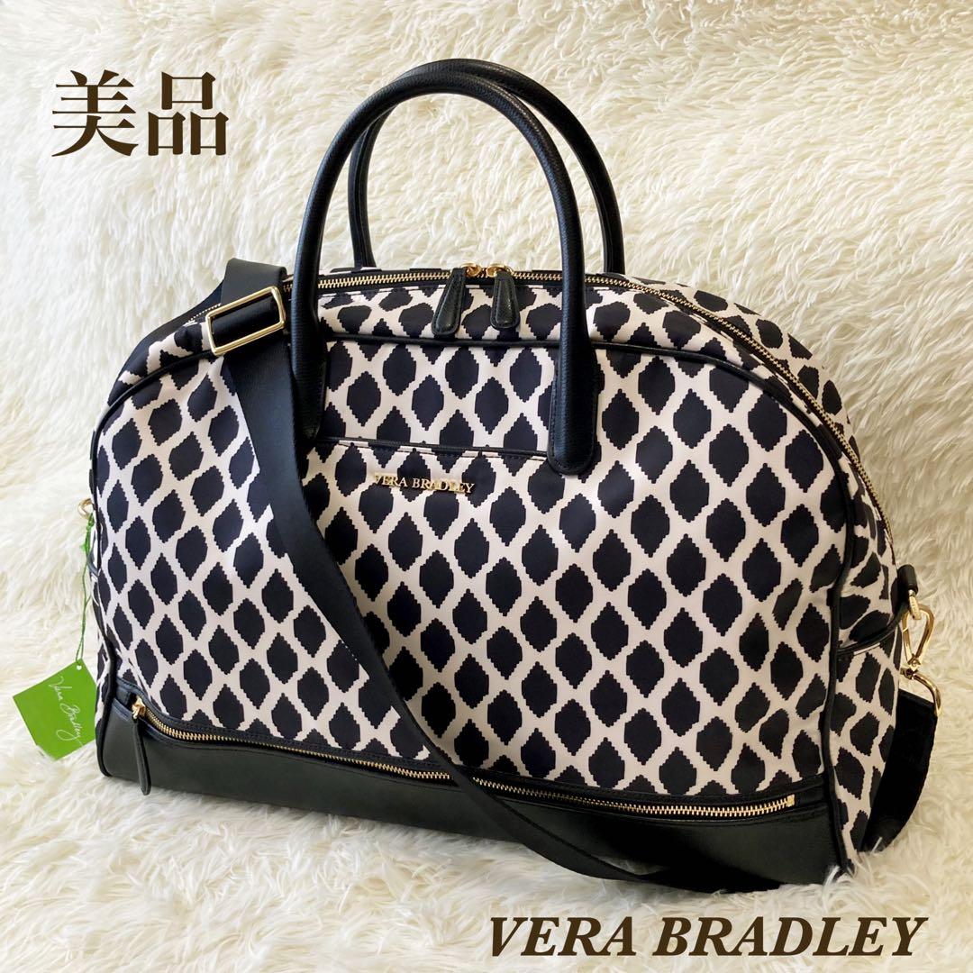 美品　VERABRADLEY トラベルバック　2WAYボストンバック　本革トリム