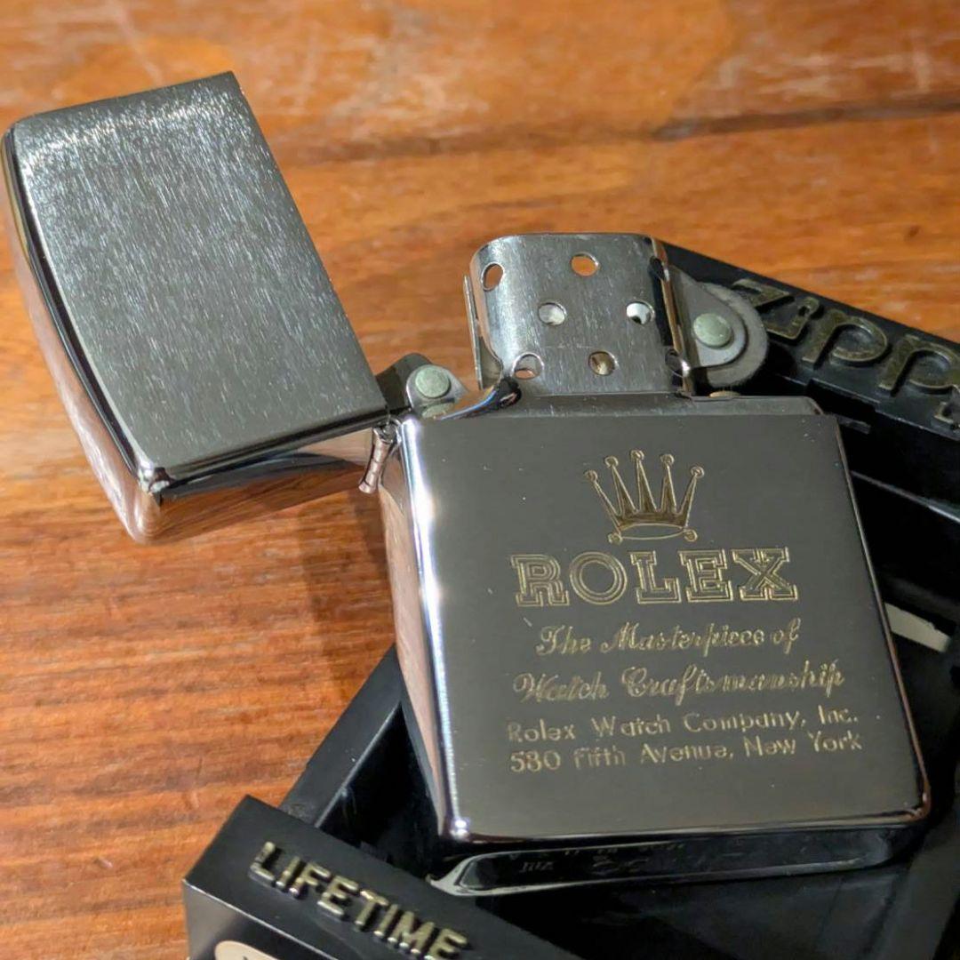 【未使用】92年製 ヴィンテージ ROLEX シルバー Zippo アンティーク