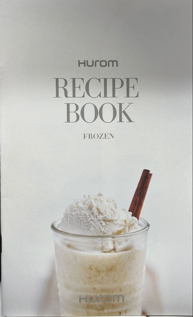 HUROM（ヒューロム）スロージューサー H-AAシリーズ付属品レシピブック付き