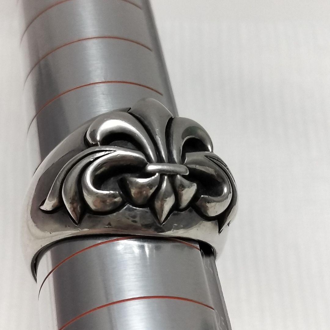 希少廃盤 エムズコレクション 百合 紋章 リング 指輪 23号 シルバー