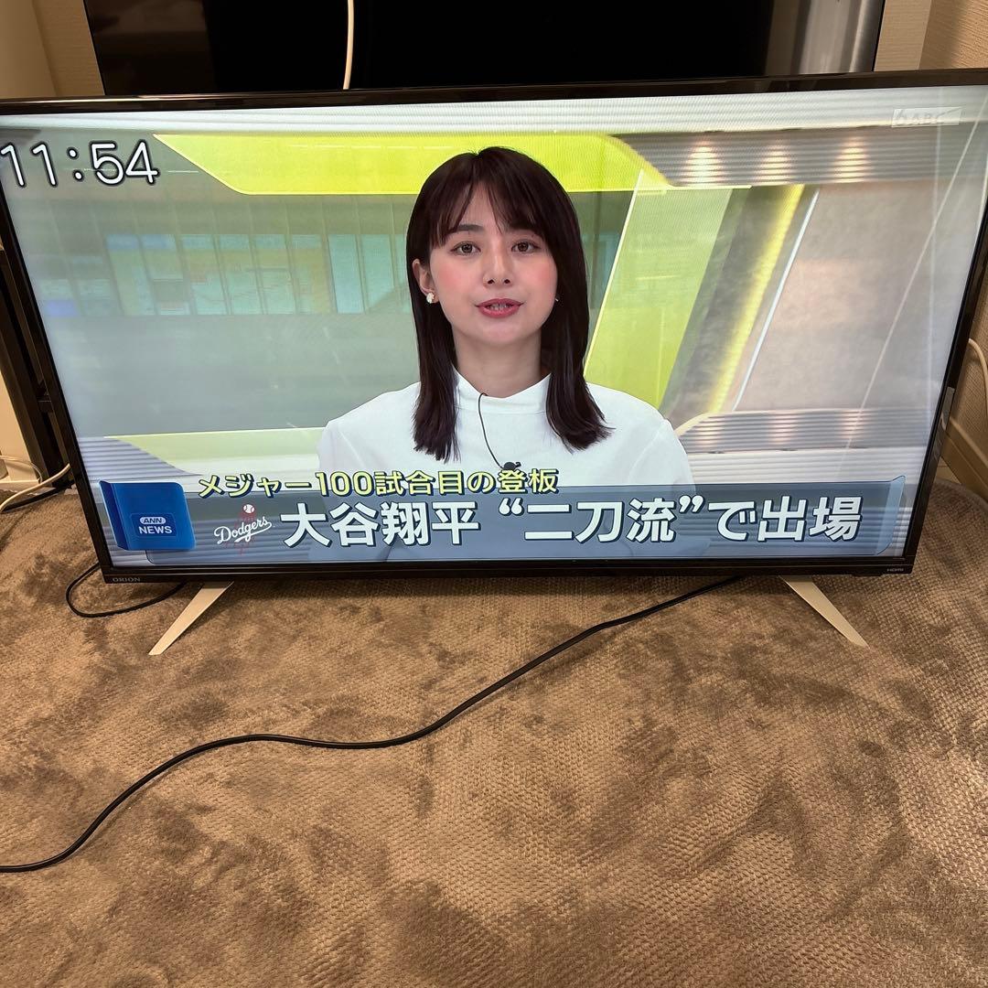 オリオンORION 40インチ　テレビ　OL40WD100 2020年製