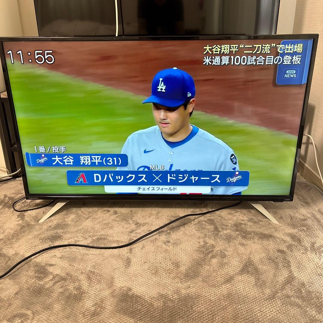 オリオンORION 40インチ　テレビ　OL40WD100 2020年製