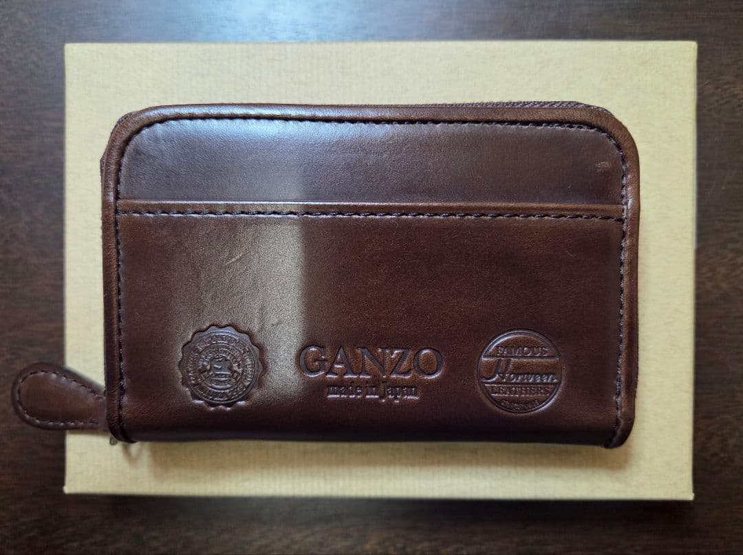 【タイ】ganzo GH5-C ラウンドファスナー小銭入れ チョコ