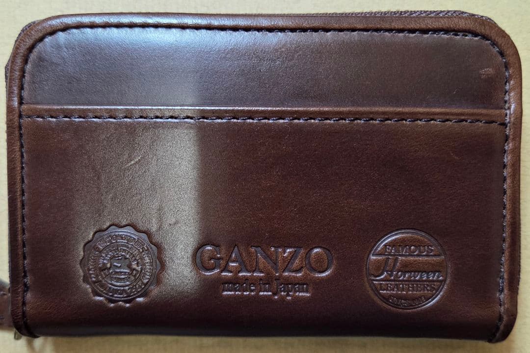 【タイ】ganzo GH5-C ラウンドファスナー小銭入れ チョコ