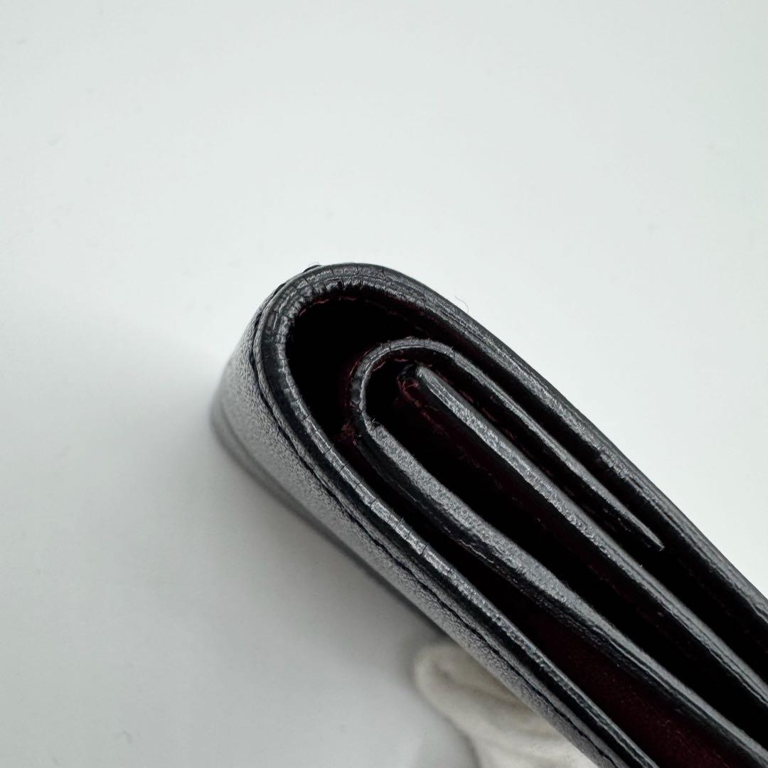 カルティエ ケース　マストドゥ　財布　ウォレット 黒　ブラック　レザー