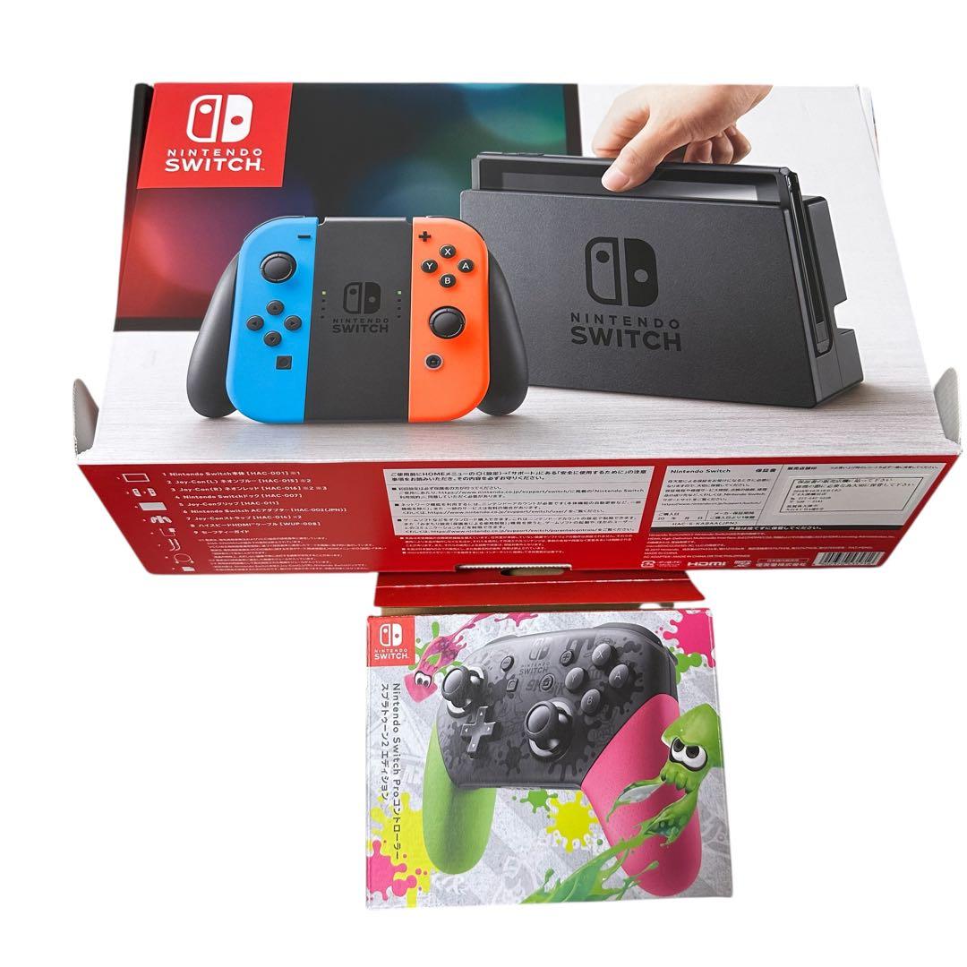 Nintendo Switch 本体 ネオンブルー/ネオンレッド SET販売