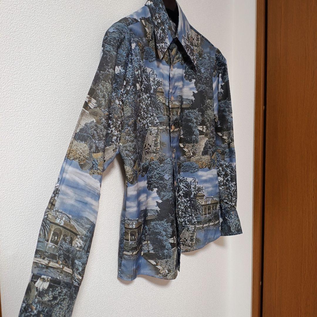 70年代 KENNIGTON ケニントン 隠れミッキー 総柄シャツ Lサイズ