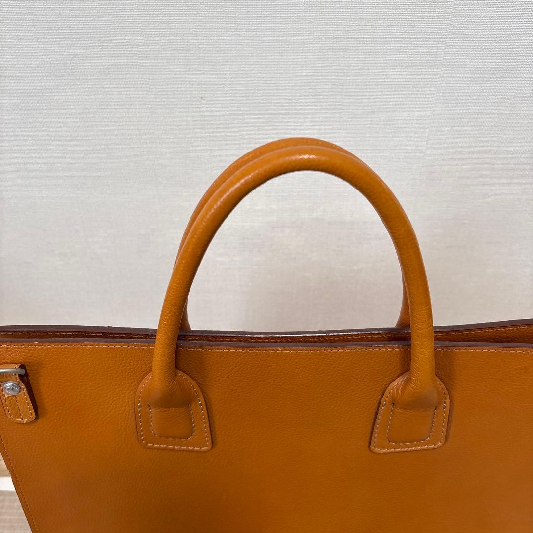 ソメスサドル ブラウン ビジネスバッグ 仕切り付き