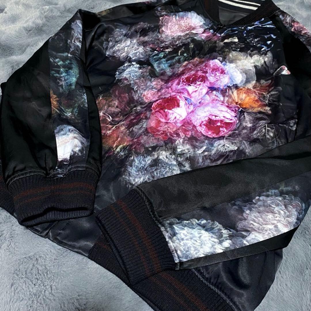 LAD MUSICIAN フラワーリバーシブル スカジャン 花柄 44 Lサイズ