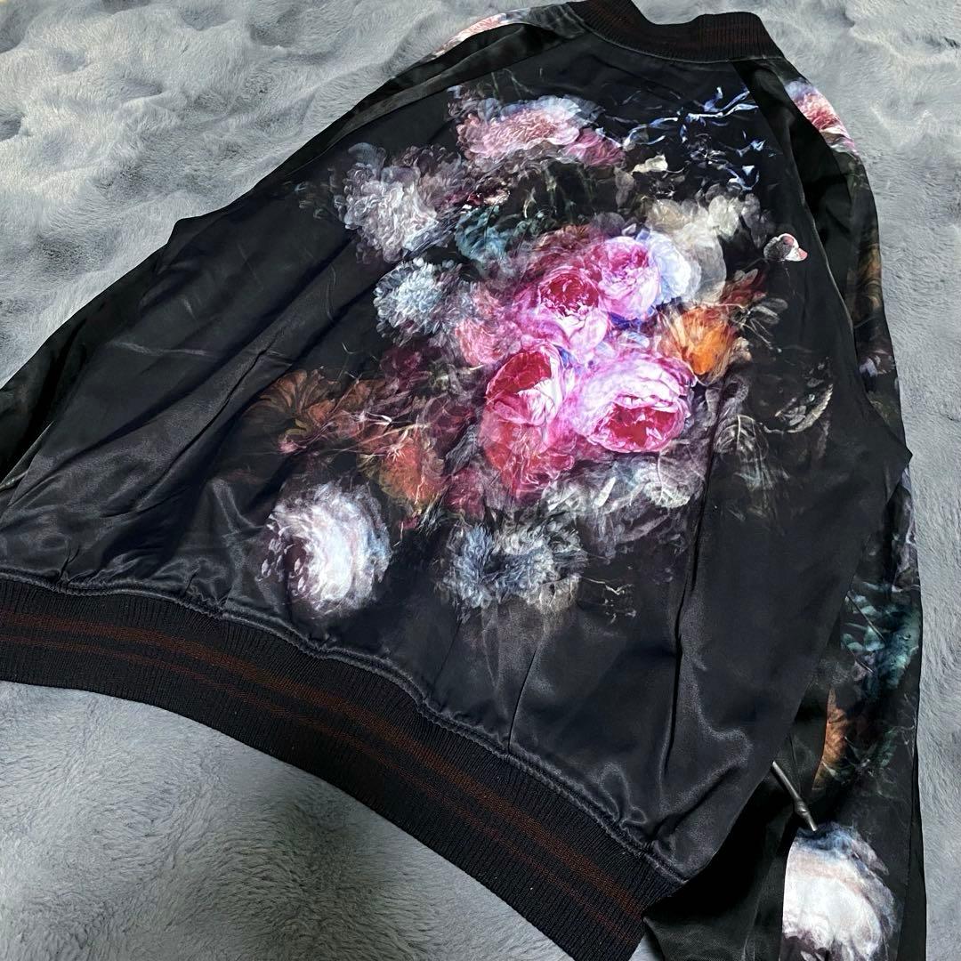 LAD MUSICIAN フラワーリバーシブル スカジャン 花柄 44 Lサイズ