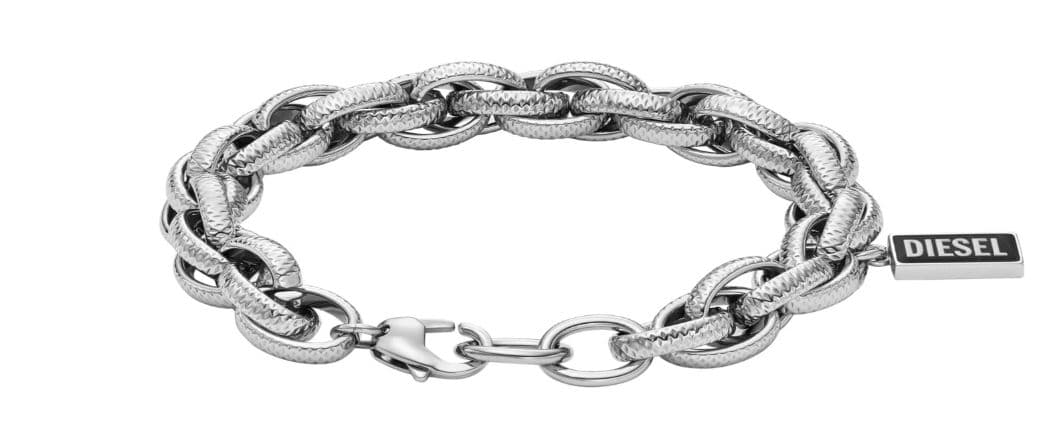 DIESEL チェーンブレスレット シルバー DX151400DJW