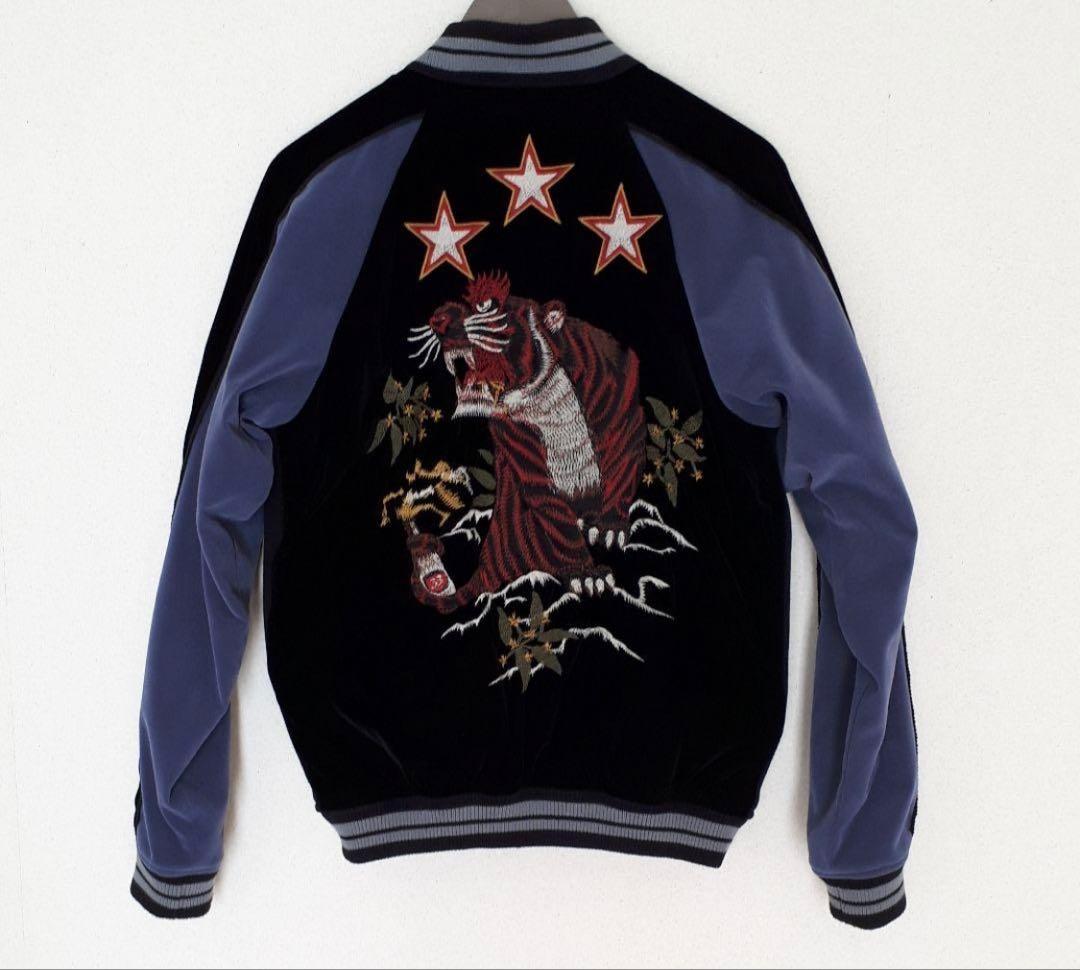 【glamb】ベロアスカジャン 虎の刺繍