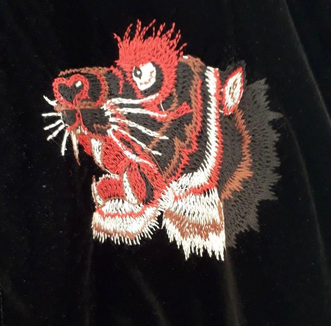 【glamb】ベロアスカジャン 虎の刺繍