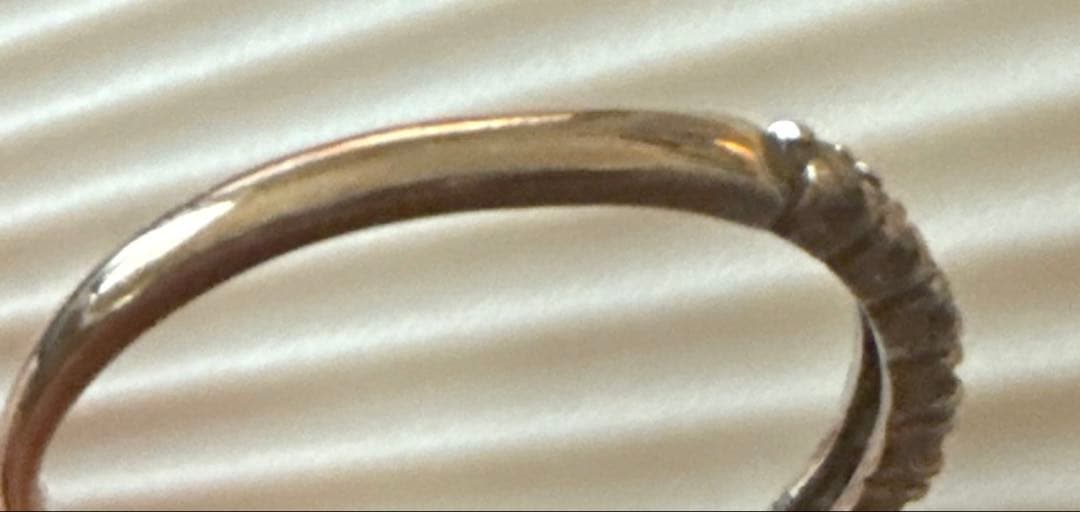 K10 10金 指輪 ダイヤリング 0.20 15号