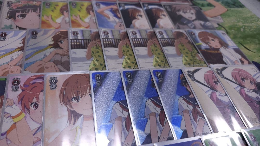 ヴァイスシュヴァルツ とある科学の超電磁砲 デッキ スリーブ 御坂美琴 サイン