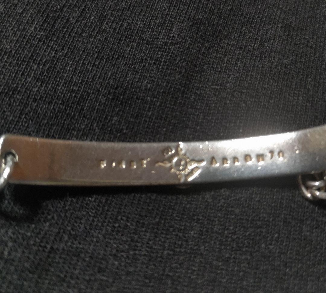 ファーストアローズ　18金太陽神　唐草彫りシルバーチェーンブレスレット