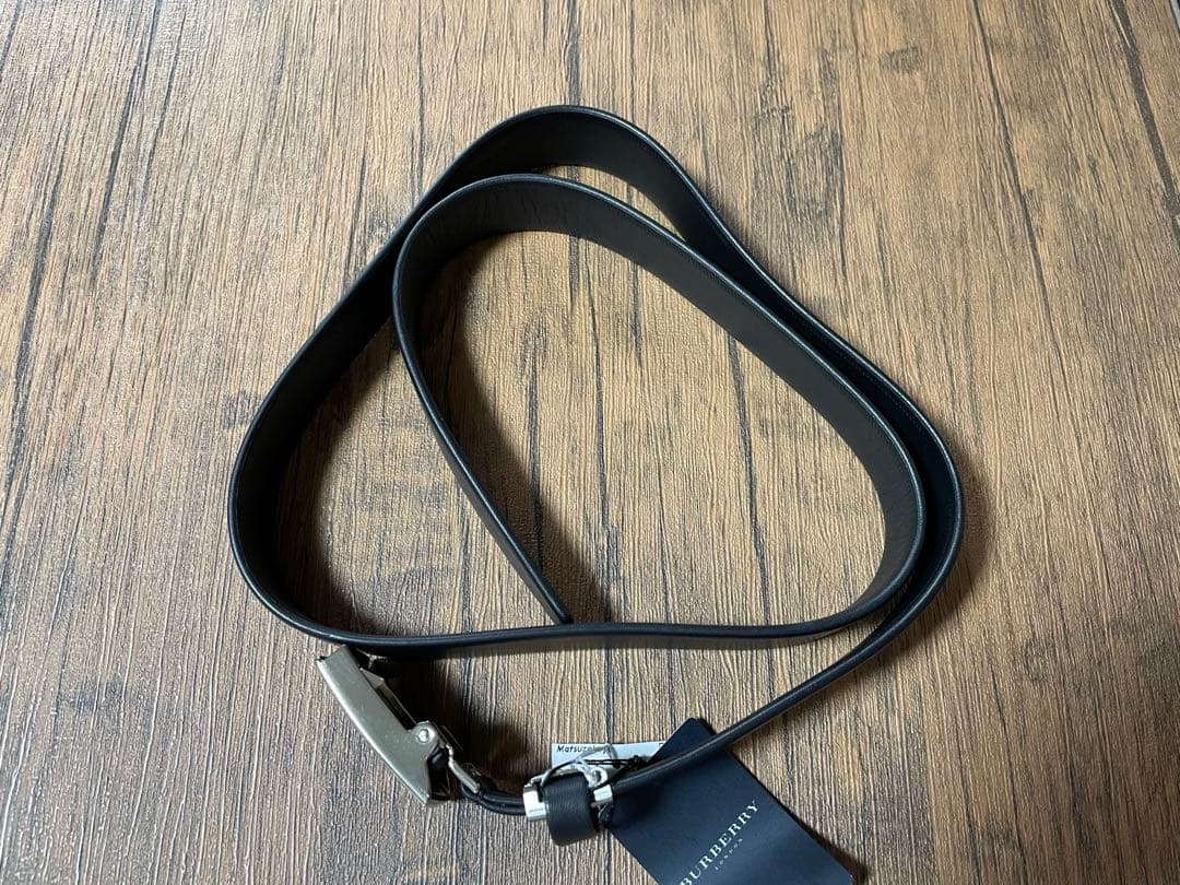 【美品】 Burberry レザーベルト 牛皮