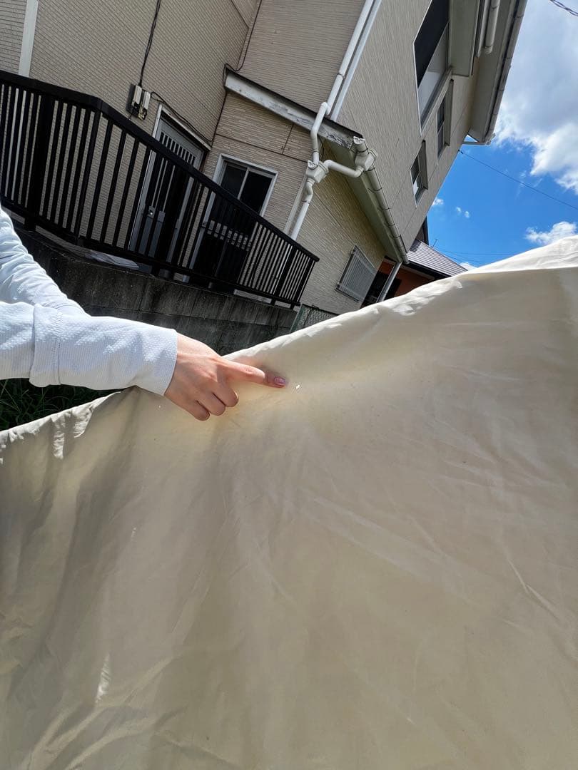 【二又ポール&跳ね上げポール付き】ランドステーションL アイボリー 二又付き