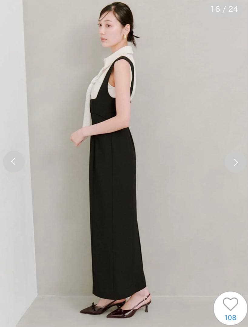 新品 25秋冬 SNIDEL タイトジャンスカ ブラック