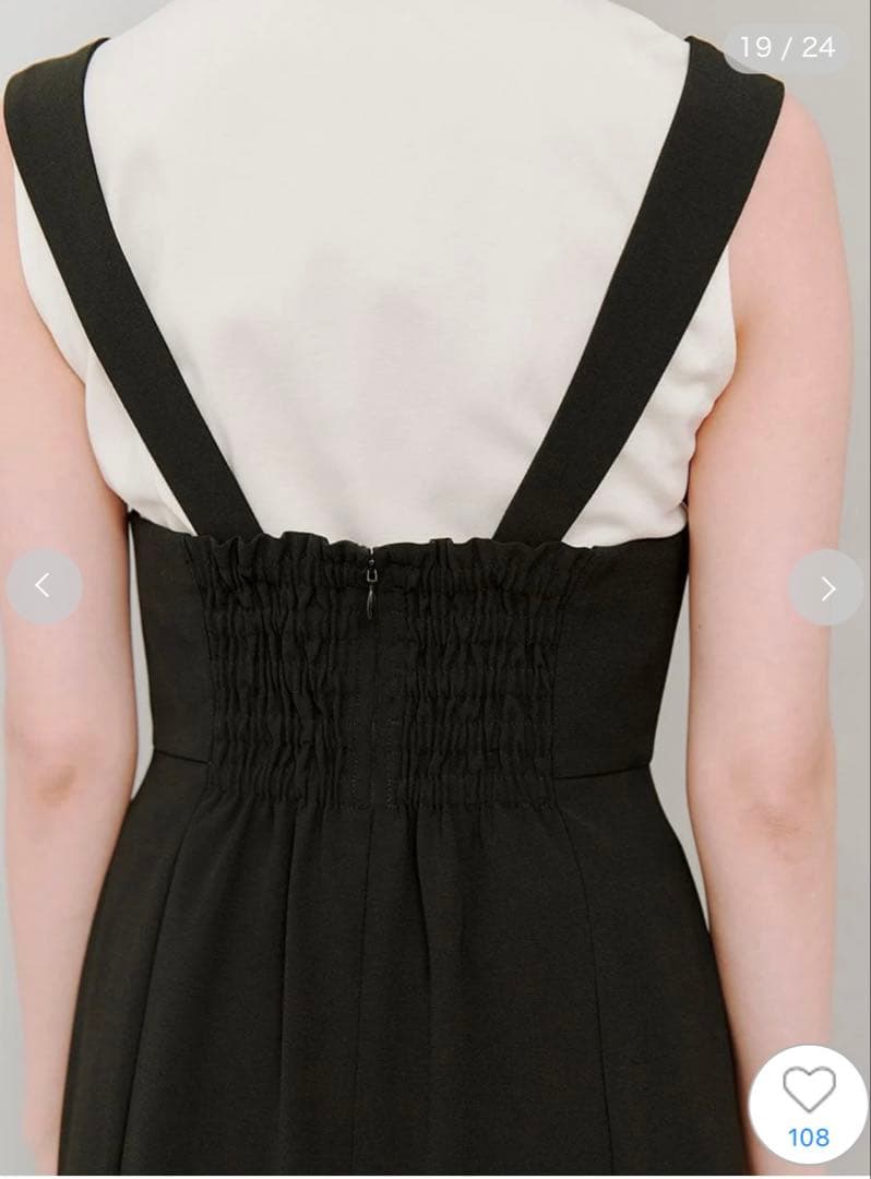 新品 25秋冬 SNIDEL タイトジャンスカ ブラック