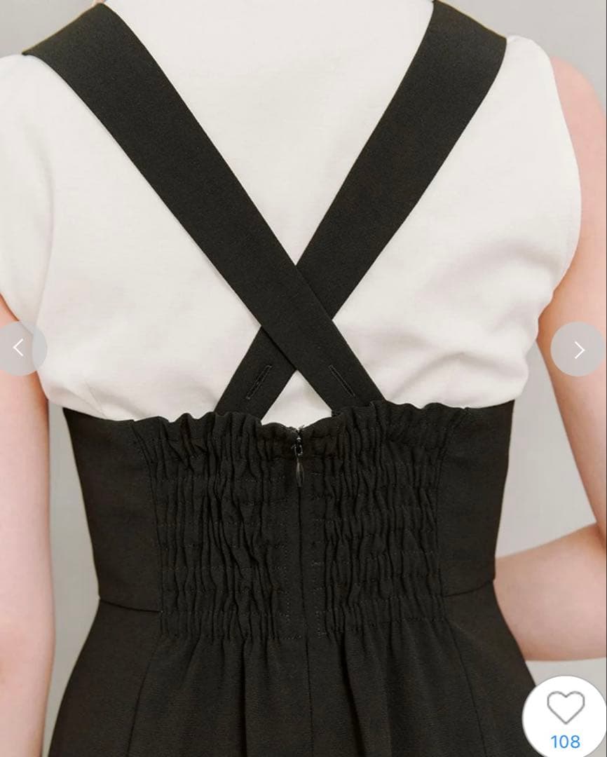 新品 25秋冬 SNIDEL タイトジャンスカ ブラック