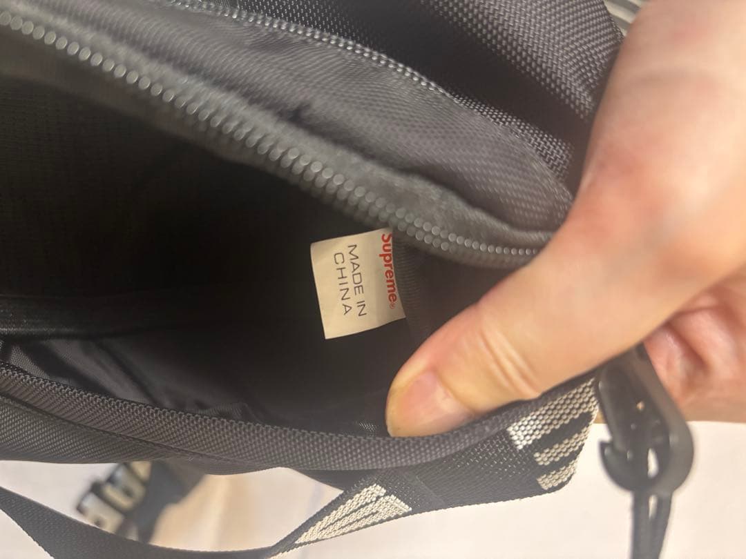 Supreme ウエストバッグ 黒 SS18 コーデュラ ナイロン