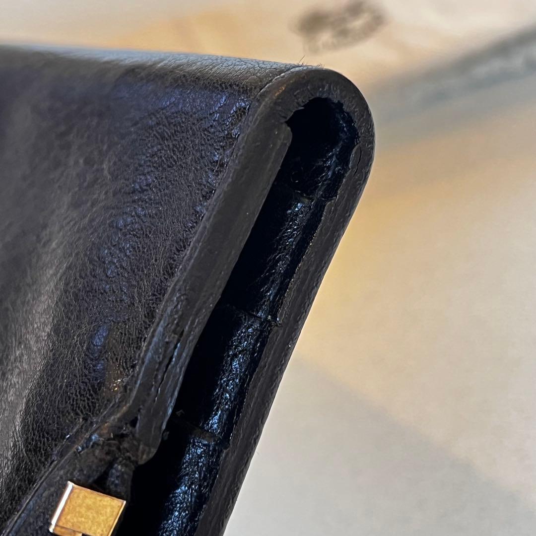 美品 IL BISONTE イルビゾンテ 長財布 ブラック