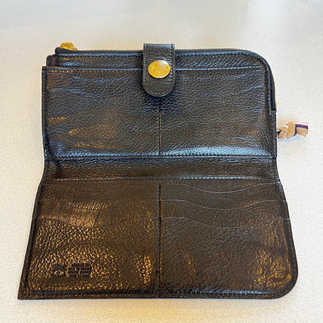 美品 IL BISONTE イルビゾンテ 長財布 ブラック