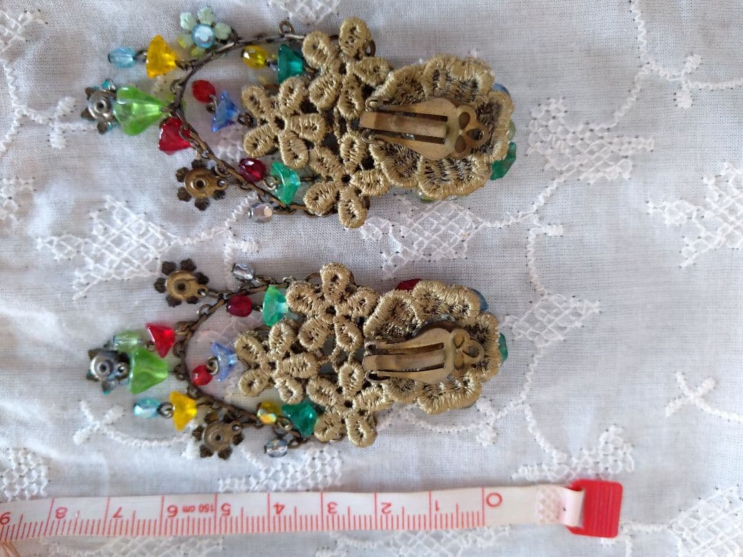 ミハエルネグリンフラワーモチーフクリップイヤリング