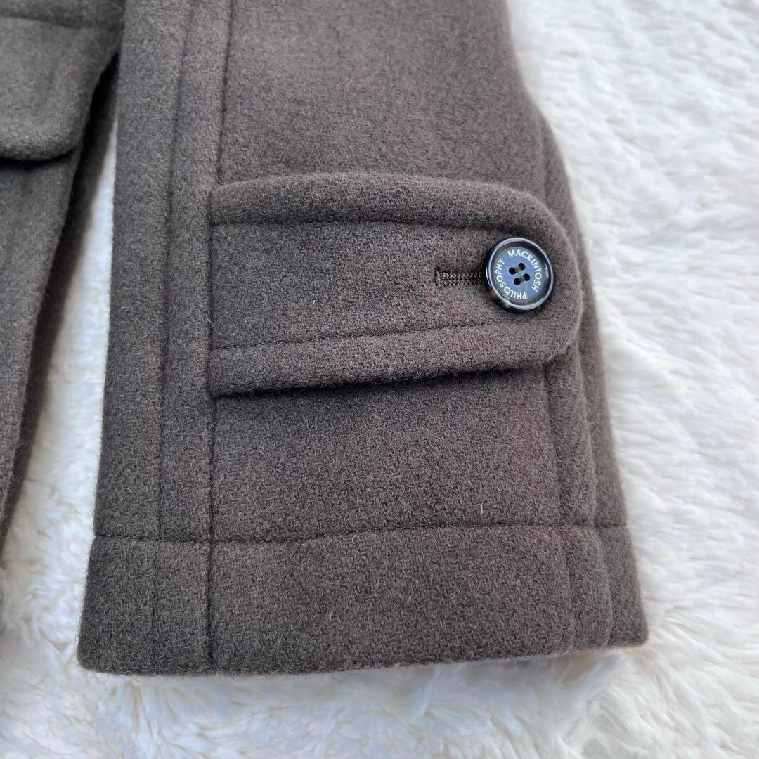 美品✨マッキントッシュフィロソフィー　ショート　ダッフルコート　36 ブラウン系