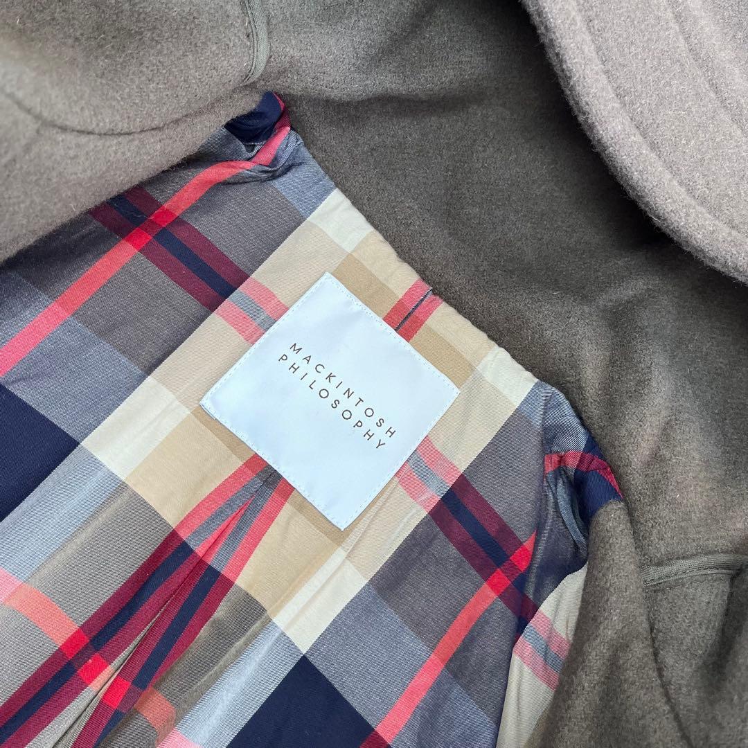 美品✨マッキントッシュフィロソフィー　ショート　ダッフルコート　36 ブラウン系