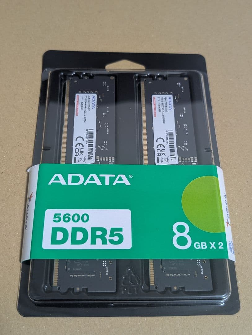 ADATA DDR5 5600MHz 16GB (8GBx2枚)