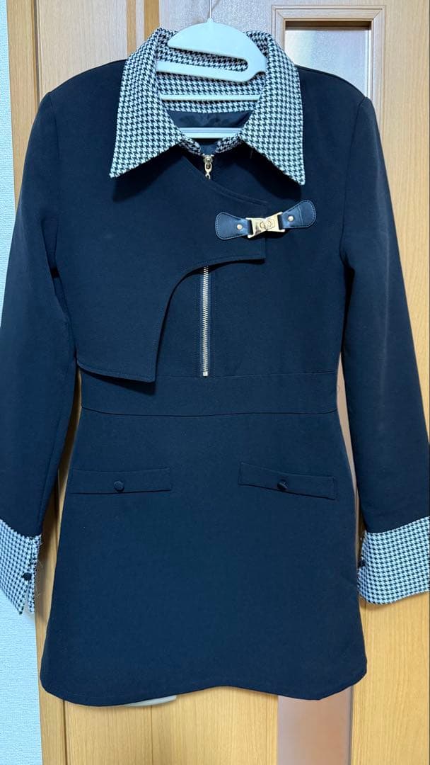 RANDY アシンメトリーバックルハウンドワンピース