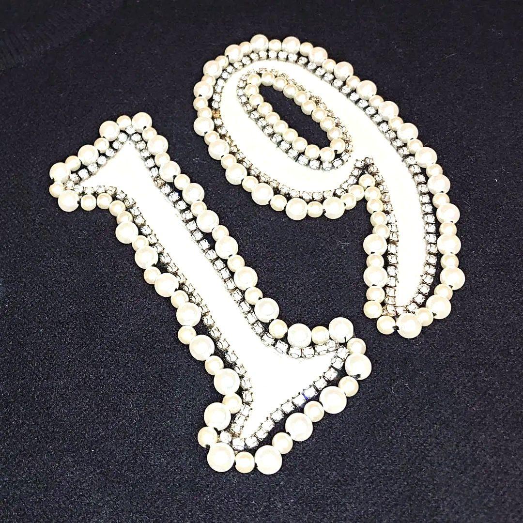 グレースコンチネンタル　ナンバーモチーフ　ウール100%ニット