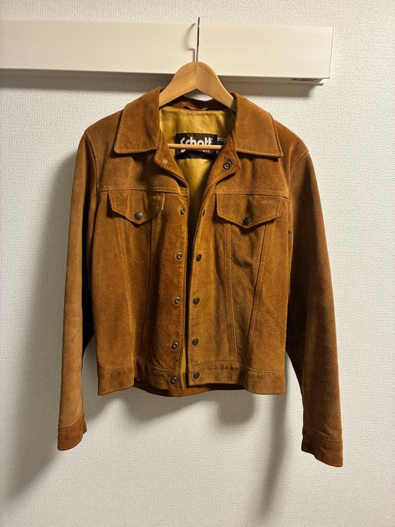 schott ショット　3rd スウェードトラッカージャケット 36サイズ