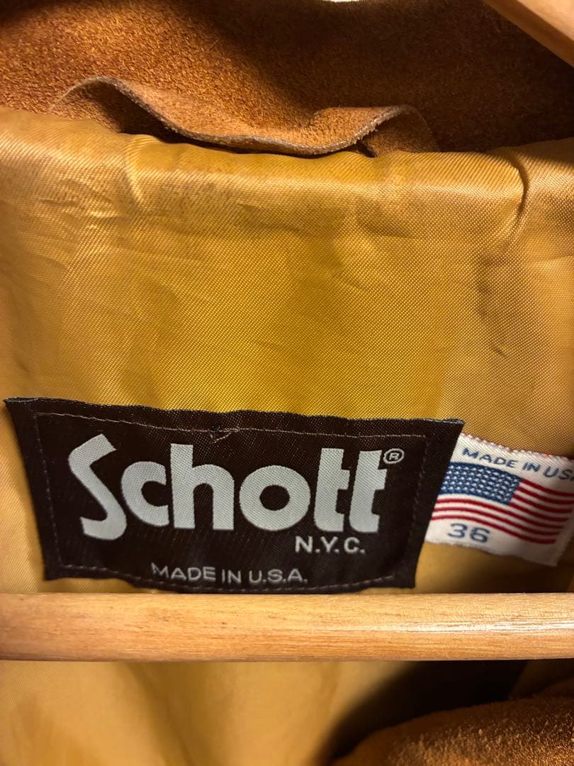 schott ショット　3rd スウェードトラッカージャケット 36サイズ