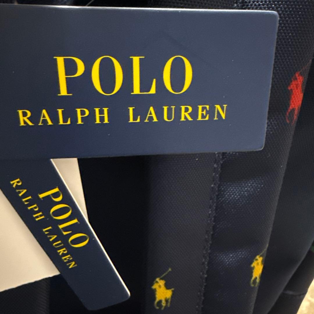 最終新品タグ付Polo Ralph Lauren マルチポロロゴ リュック