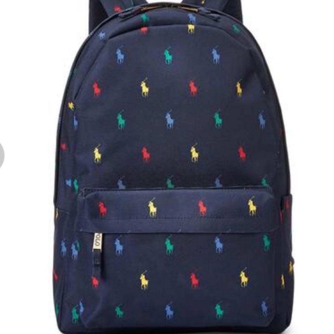 最終新品タグ付Polo Ralph Lauren マルチポロロゴ リュック