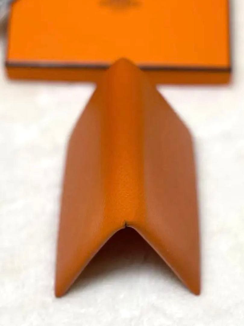 【✨極美品✨】HERMES カルヴィ レザー 名刺入れ（オレンジ）